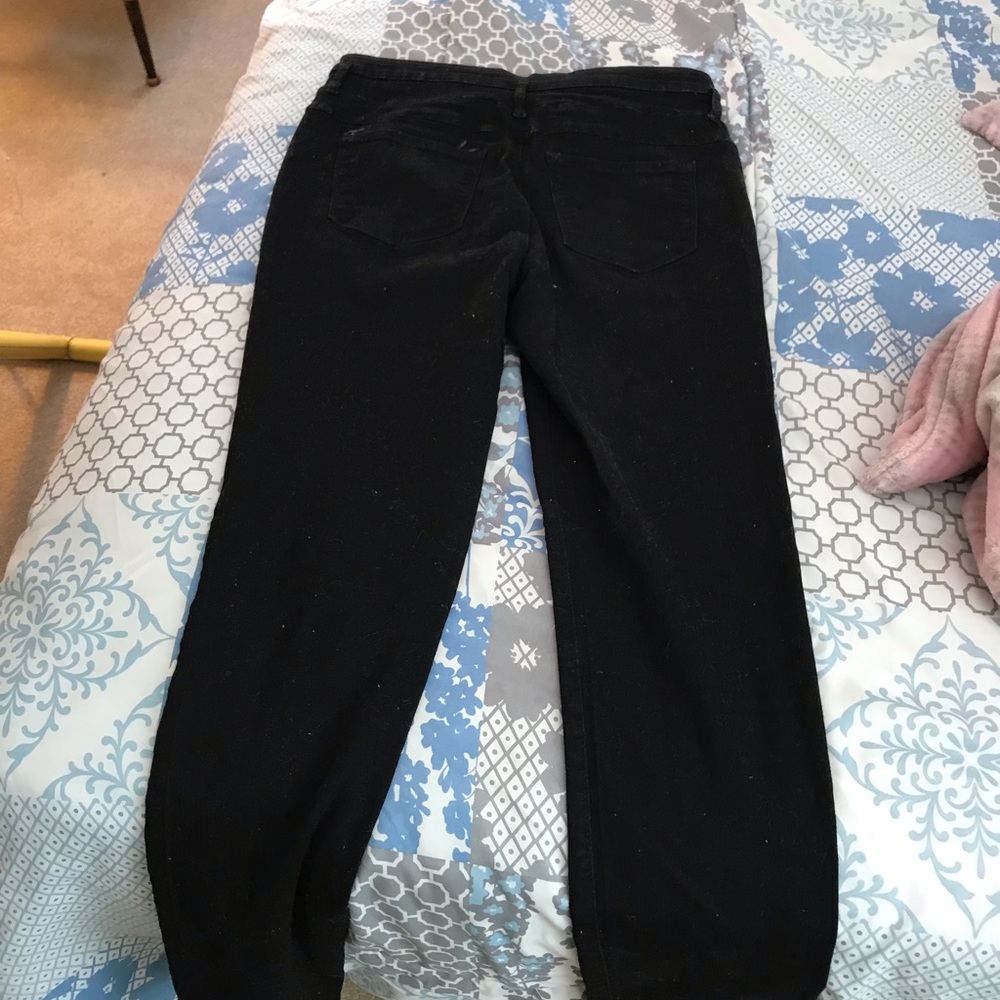 High waisted black jeans